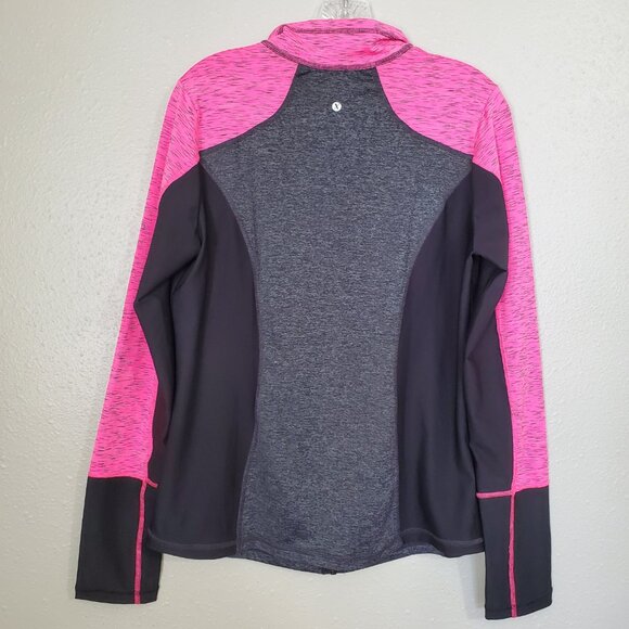 EUC Xersion Athletic Zip-up Jacket Black/Grey/Pink Workout Women's Large - Picture 2 of 11